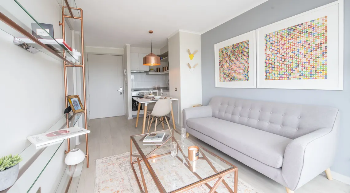 Arriendo de departamento en San Miguel 1 dormitorio y 1 baño en Parque Toledo