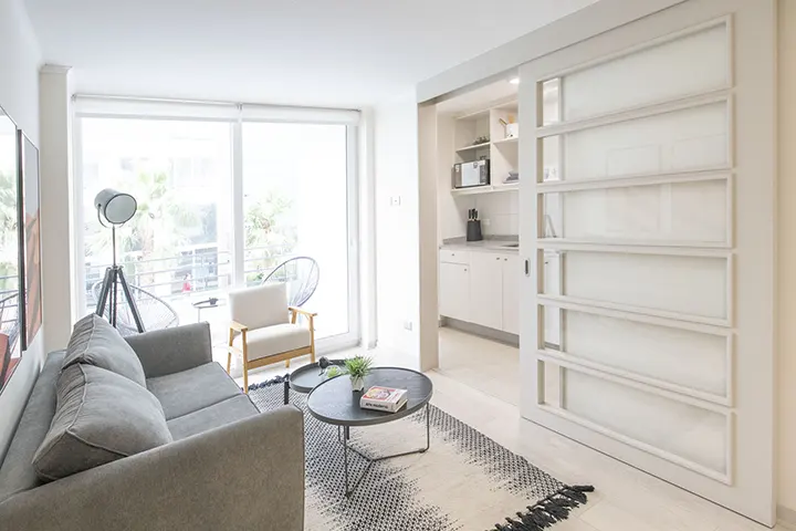 Arriendo de departamento en San Miguel 2 dormitorios 2 baños tipo D  en Parque Toledo